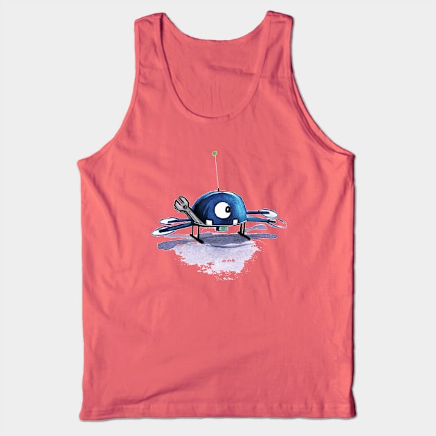 T-Bone the Drone Tank Top by Shanda Draws